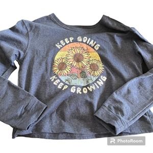 Messy Buns Lazy Days T Shirt Keep Going Keep Growing Size S